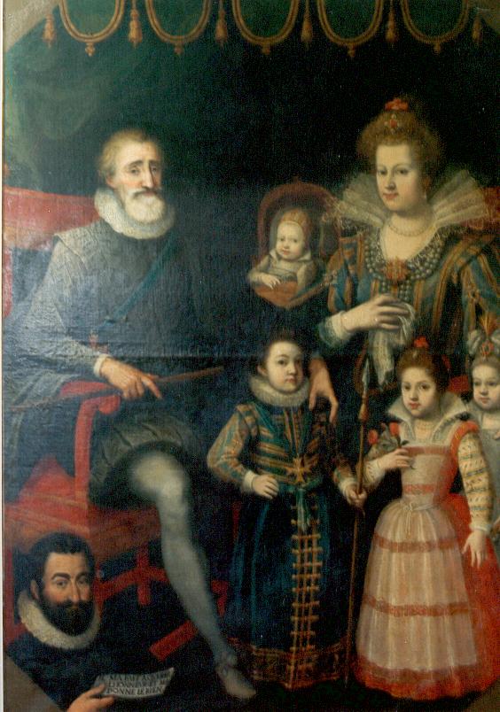 Fouquet et henri IVHenri IV Marie de Medici and family