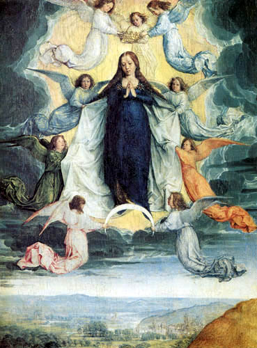 Ascension of the virgin Michel Sittow