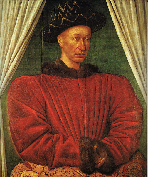 Charles VII by Jean Fouquet 1445 1450