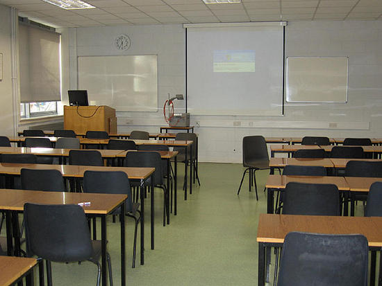 fictitious greek public school classroom