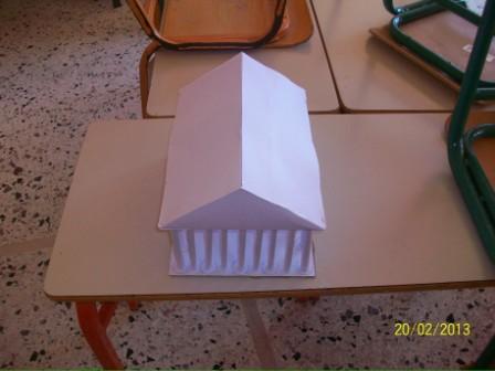 Αρχαίοι ελληνικοί ναοί, ο δικός μας Παρθενώνας, δραστηριότητες Δτάξης 3 δημοτικο σχολείο Φερών, Διαμαντής Χαράλαμπος