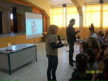Η βιβλιοθήκη μας,3ο Δημοτικο σχολείο Φερών Διαμαντής Χαράλαμπος,ημέρα  παιδικής λογοτενίας, Θεοδώρα Γεωργακούδη