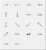 arrow symbols