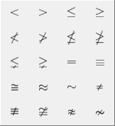 relational symbols