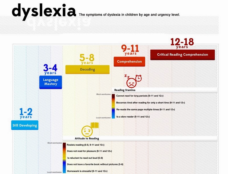 Symptoms of Dyslexia Infographic 951
