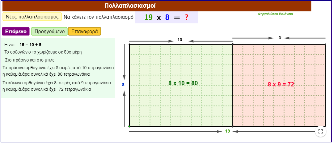 Πολλαπλασιασμός αριθμών