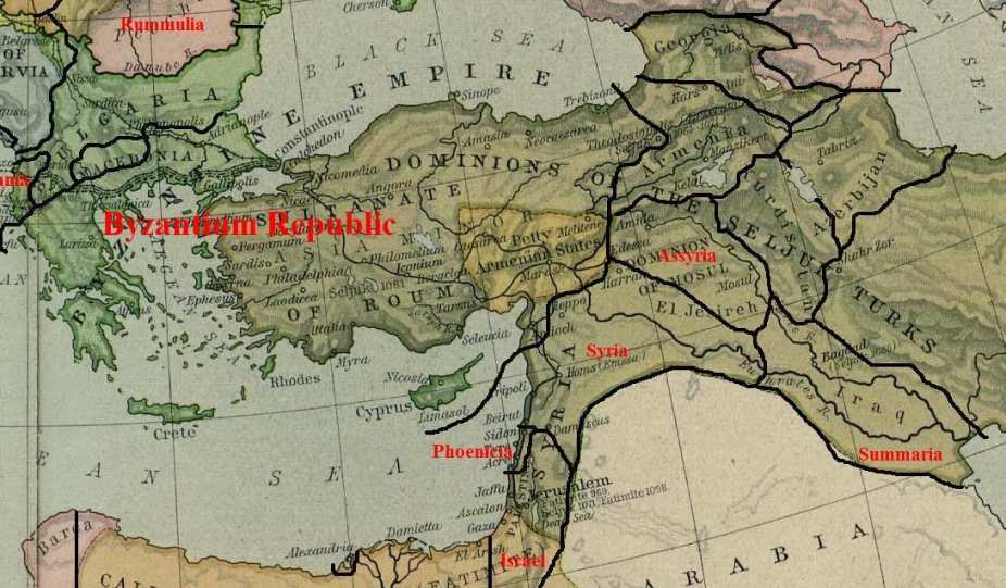 Map of the turkish invasion