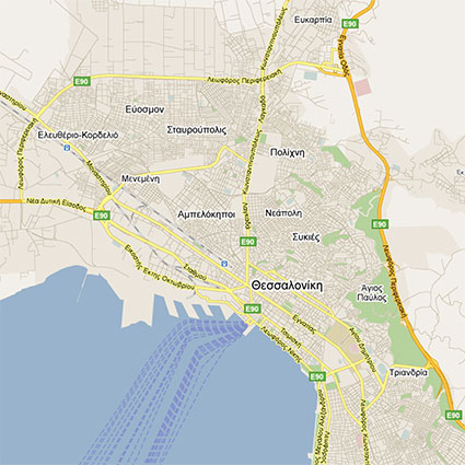 Θεσσαλονίκη χάρτες