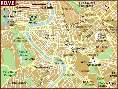 Map of Rome