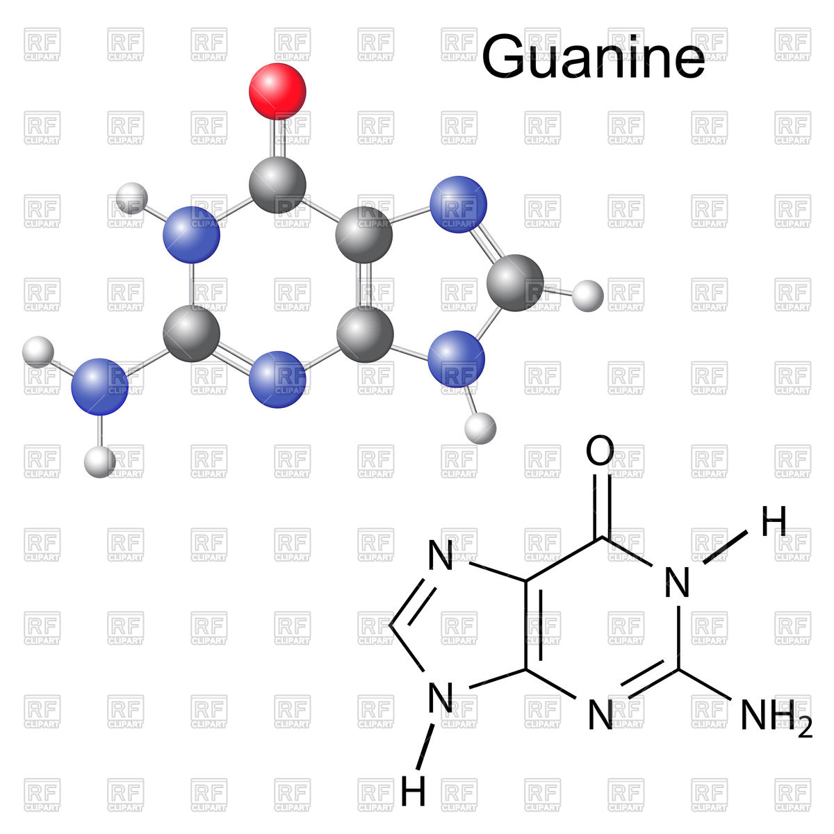 chemical-structural-formula-of-guanine