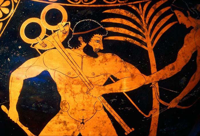 Ευθυμίδης, Ο Ηρακλής αρπάζει το δελφικό τρίποδα