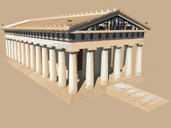 Ναός του Δία, Ολυμπία, αναπαράσταση