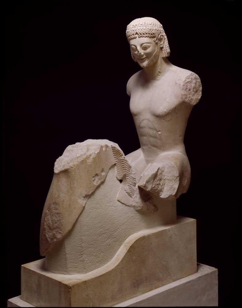 Αρχαϊκή πλαστική 570-530 Ο ιππέας, το κεφάλι «Rammpin»