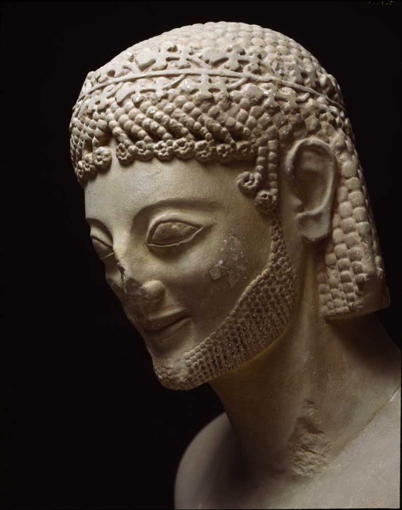 Αρχαϊκή πλαστική 570-530 Ο ιππέας, το κεφάλι «Rammpin» 2