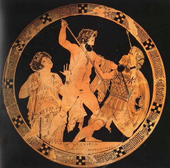 Αριστοφάνης, Ο Ποσειδώνας επιτίθεται στο Γίγαντα Πολυβώτη