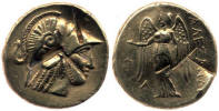 Χρυσό μετάλλιο με προτομή του Αλεξάνδρου