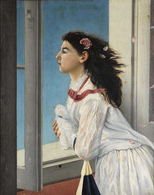 Γεώργιος Άβλιχος, Κοπέλα στο παράθυρο
