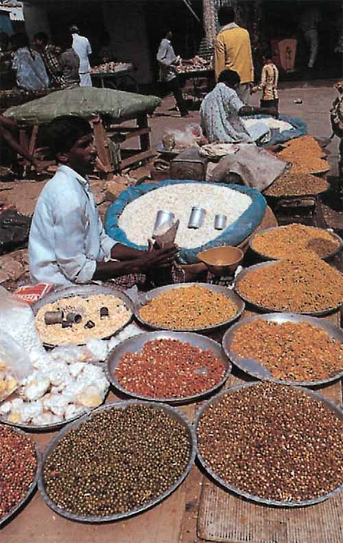 Ινδός πωλητής τροφίμων (φωτογραφία)