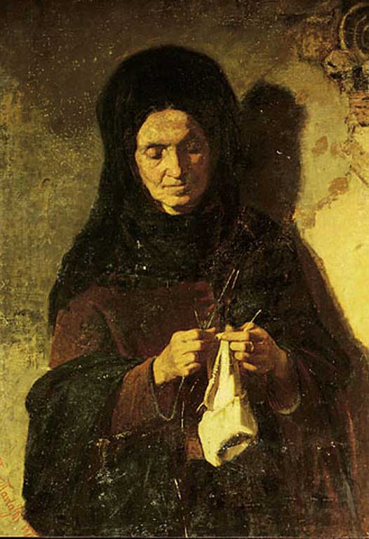 Περικλής Πανταζής, Γυναίκα που πλέκει