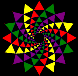logarithmic spirals-diagram