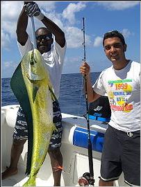 Mahimahi caught in Mauritius