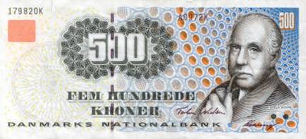 Bohr 500 Danish Kroner