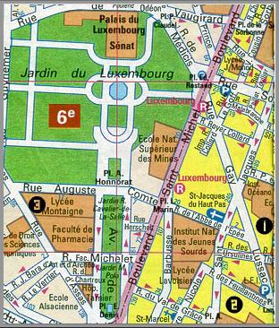 Plan du Quartier Latin