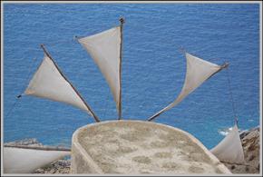 Greek windmill by giotse.