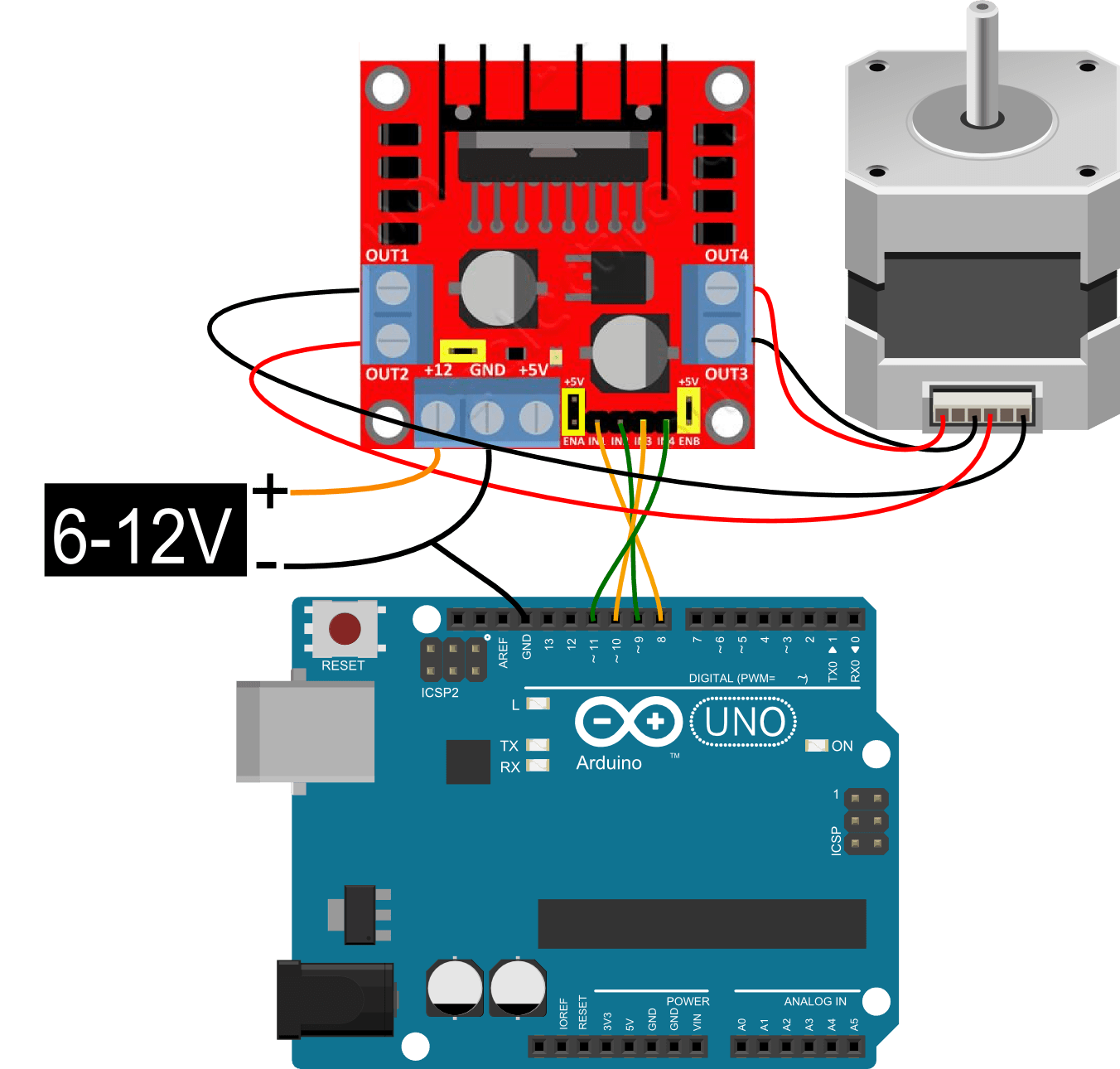 Arduino Stepper L298N 01