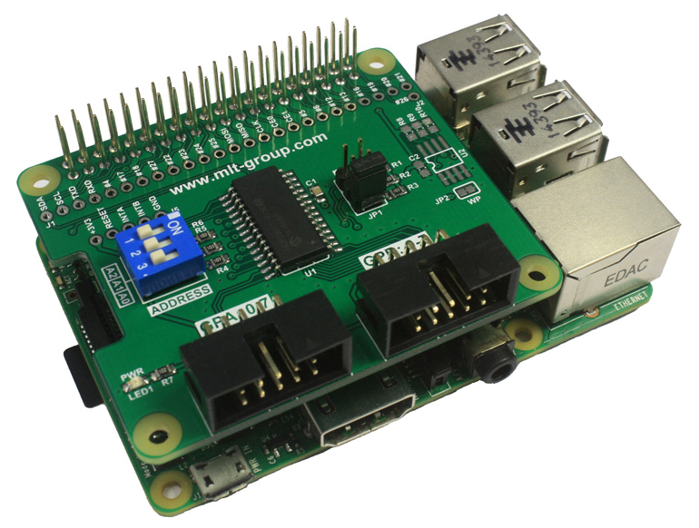 MCP23017 IO Expander HAT Raspberry