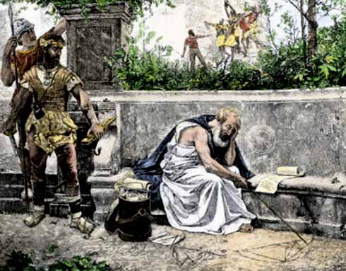 Ο Αρχιμήδης με τον Ρωμαίο στρατιώτη