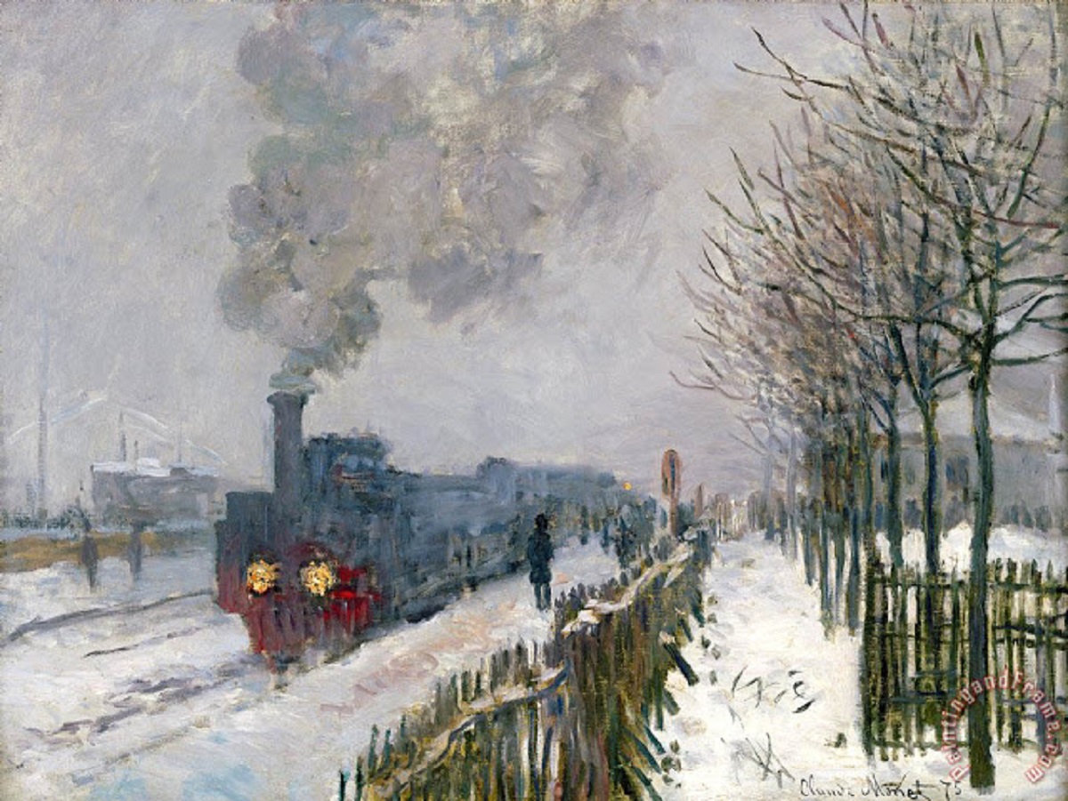 Train in the snow - Monet