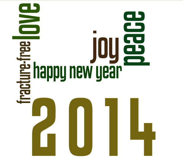 Χαρούμενο το 2014, με υγεία, αγάπη και πρόοδο - και φυσικά χωρίς κατάγματα!