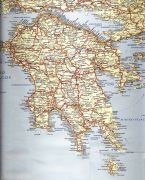 Χάρτης Πελοποννήσου