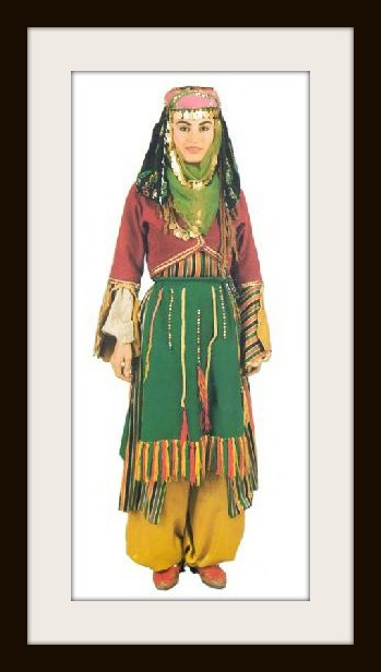 Turkish costume from Aegean region of Turkey