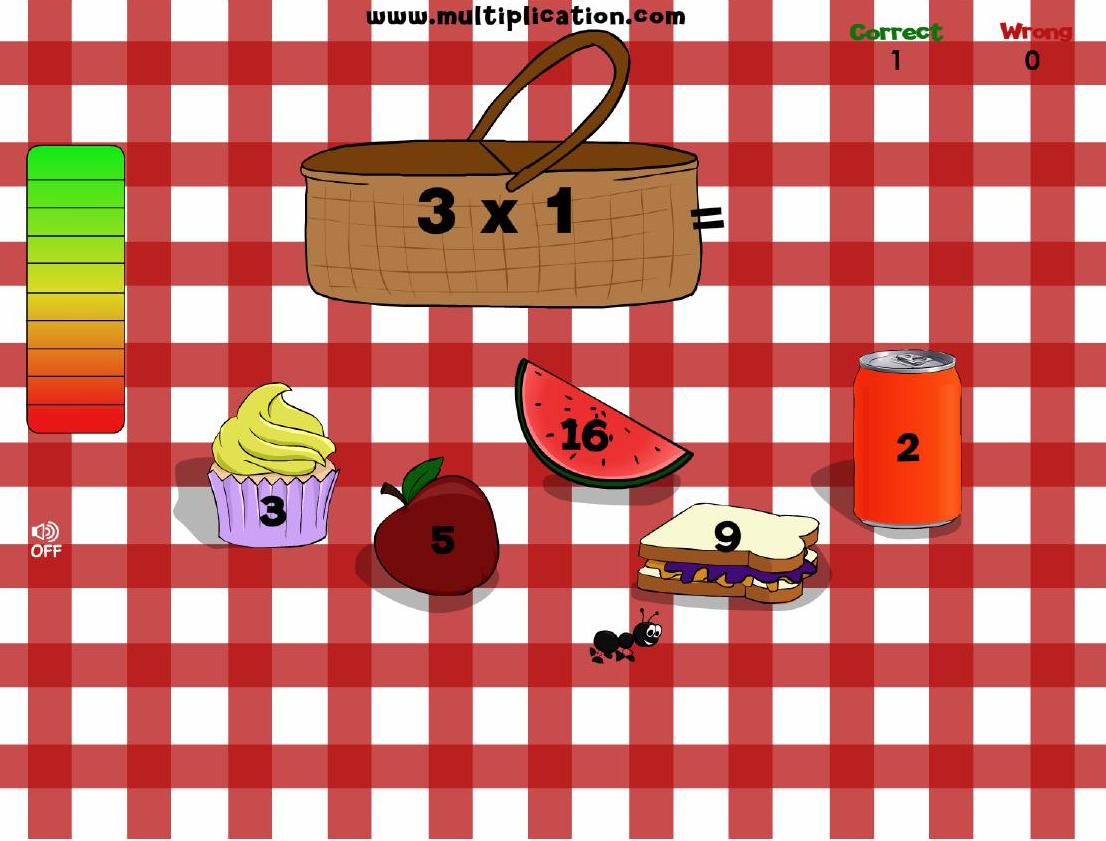 Ants Go Marching - Free Online Math Game   Multiplication 000001