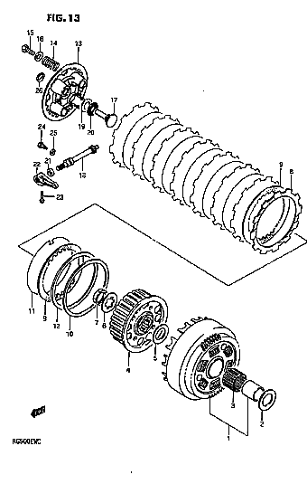 Parts List Fig. 13