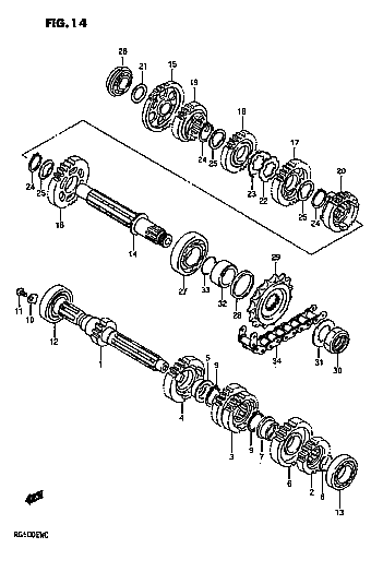 Parts List Fig. 14