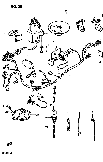 Parts List Fig. 25