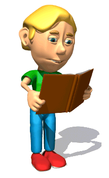 Animated school_boy_reading_book