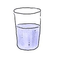 Half a glass of water