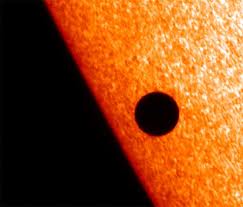 planet Mercury in front of the Sun