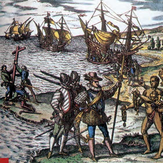 Η αποβίβαση του Χριστόφορου Κολόμβου στις ακτές του Νέου Κόσμου