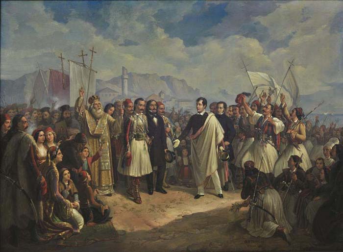 Θεόδωρος Βρυζάκης, Η υποδοχή του Λόρδου Βύρωνα στο Μεσολόγγι