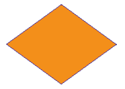 Wide golden rhombus