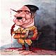 caricature of Hitler